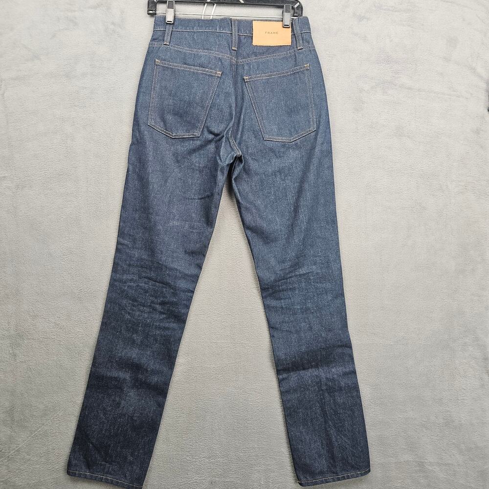 FRAME Le Italien True Straight Jeans 26 Italian Denim Quiet Luxury Minimalist - Picture 6 of 11